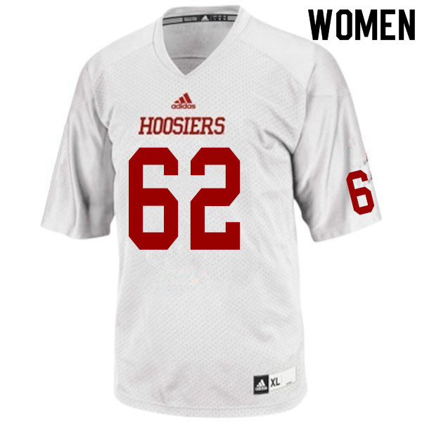 Women #62 Cameron Knight Indiana Hoosiers College Football Jerseys Sale-White